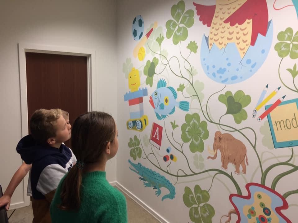 Anne Pedersen til morgensang på 4kløverskolen i Frørup