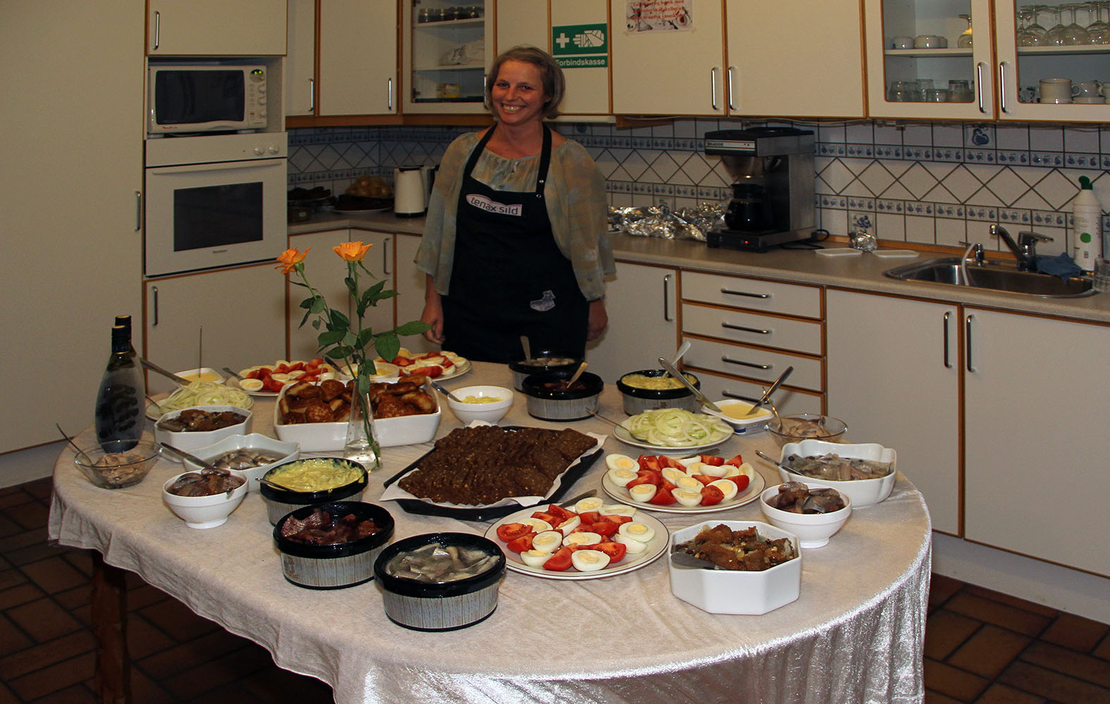 Det flotte sildebord på Tenax Sild