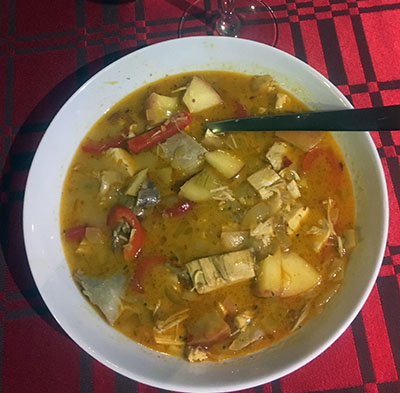 Kylling tomat/karry suppesuppe